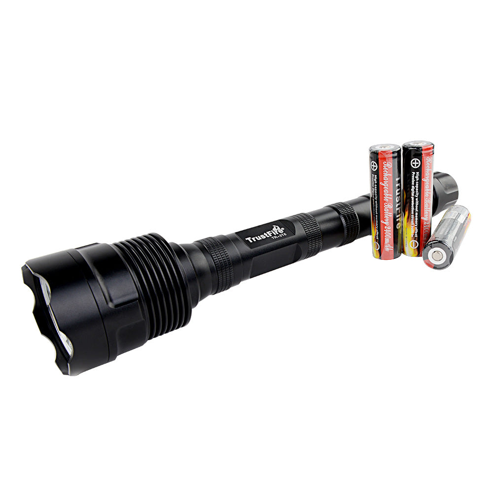 big flashlight rechargeable TrustFire Super Bright TR-3T6 3800 Lumens 3 x CREE XM-L T6 LED Flashlight Torch 5 Models