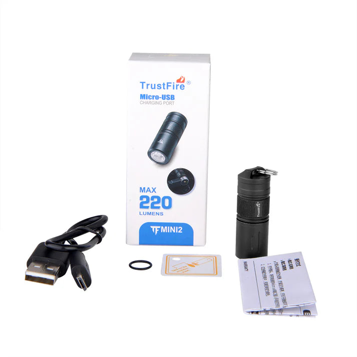 TrustFire Mini 2 Keychain Flashlight 220 Lumens TrustFire Mini 2 Keychain Flashlight 220 Lumens
