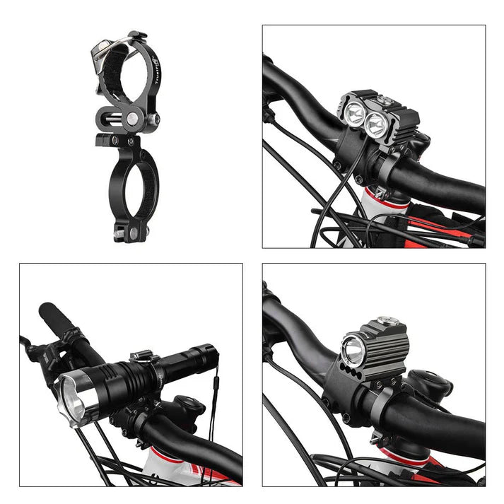 HE02 Bicycle Bracket for flashlight RED