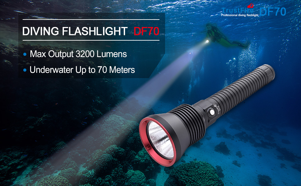 TrustFire Professional Diving Flashlight DF70 Launched