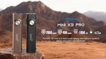 TrustFire MINIX3 PRO EDC Multi-Function Flashlight – Black and Brown