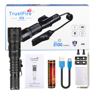 TRUSTFIRE R9 HIGH-INTENSITY TACTICAL FLASHLIGHT – PRECISION ILLUMINATION & GREEN LASER