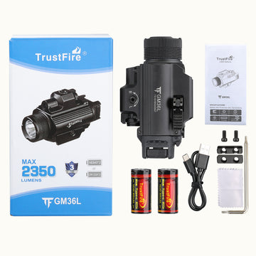 TRUSTFIRE GM36L RECHARGEABLE TACTICAL FLASHLIGHT – UPGRADED OPERATION MODE: FASTER, MORE STABLE, AND MORE CONVENIENT.