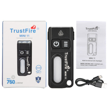 TRUSTFIRE MINI11 MULTI-FUNCTION ALED FLASHLIGHT (MULTIPLE DAZZLING EFFECTS, INCLUDING CONSTANT LIGHT, BREATHING LIGHT, DIRECTIONAL GUIDANCE, AND FLOWING LIGHT PATTERNS)