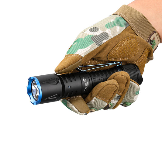 T25R DUAL-TAIL-SWITCH TACTICAL FLASHLIGHT — HIGH-INTENSITY, LONG-THROW BEAM