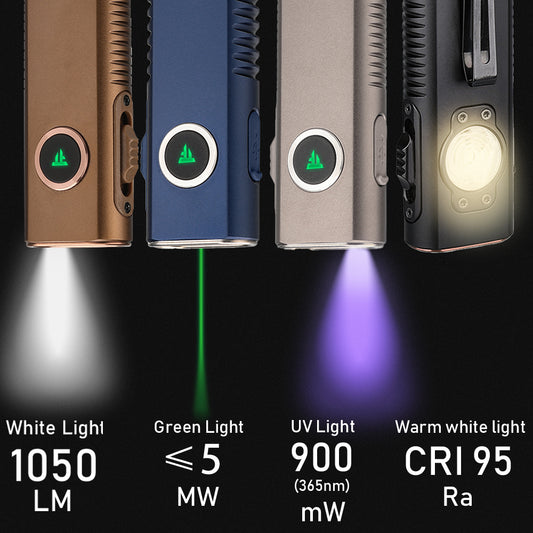 TrustFire Mini X3 EDC Multi-Function Flashlight with White Light, Floodlight, UV, and Laser is $20 off for a limited time