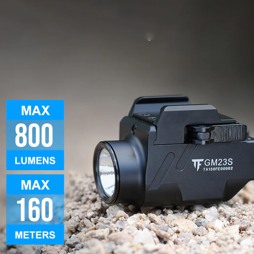 TrustFire GM23S Light 800 Lumen Rail Mount C-Type Rechargeable Tactica