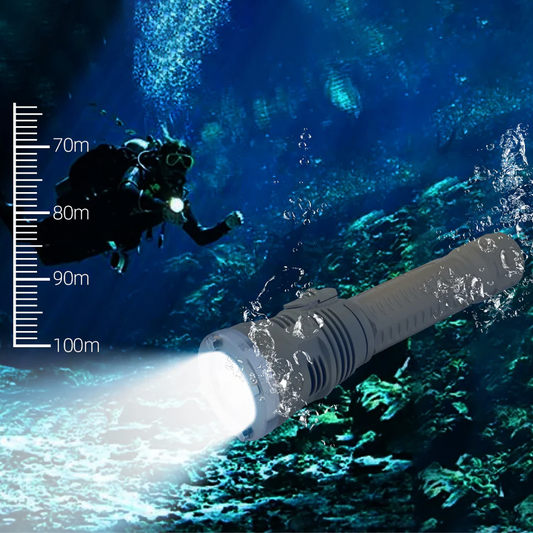 TrustFire DF002 Doomsday Underwater Diving Flashlight 3200 Lumens IPX8 Waterproof Diving Flashlight