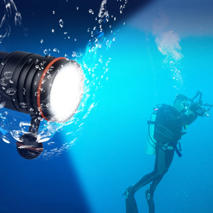 TrustFire DF50 6500 Lumens Video Diving Photoraphy Light