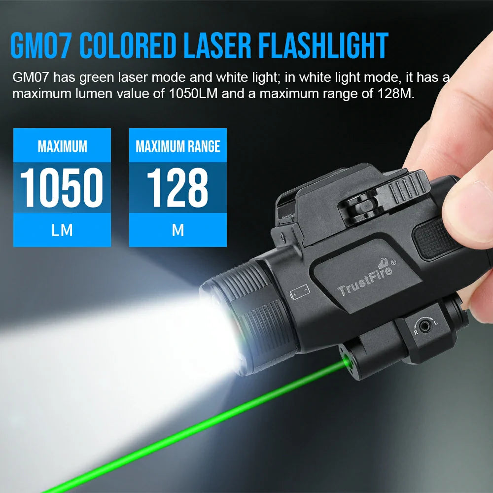 Tactical light and green laser combination