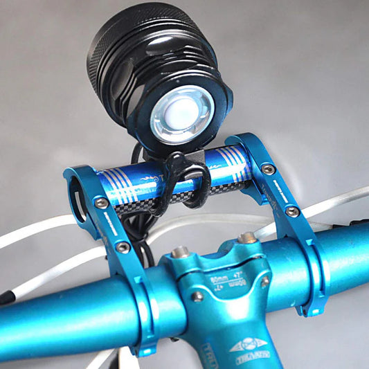 LED flashlight Handlebar Extender for bicycle