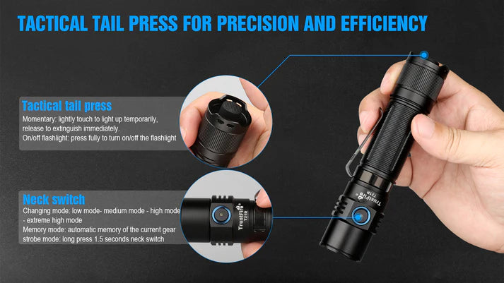Rechargeable Tactical Flashlight 2600 Lumens