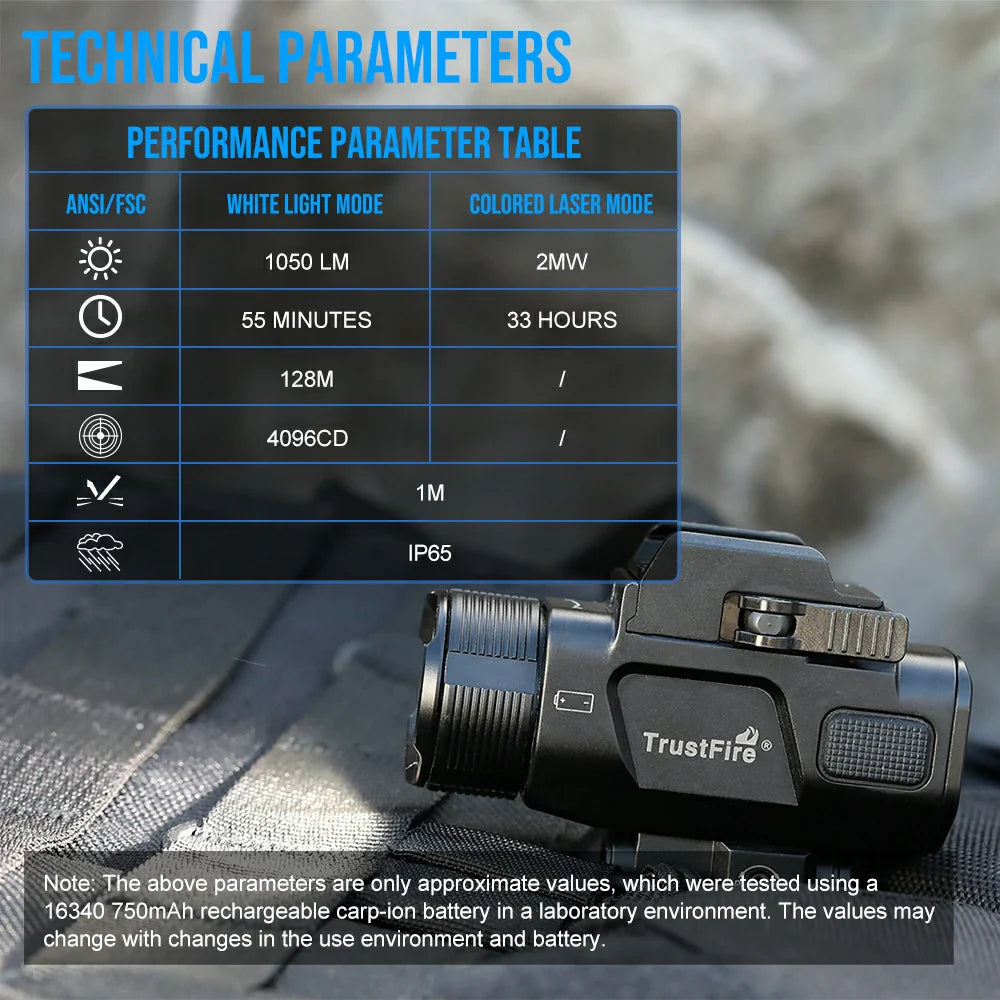 Tactical light and green laser combination