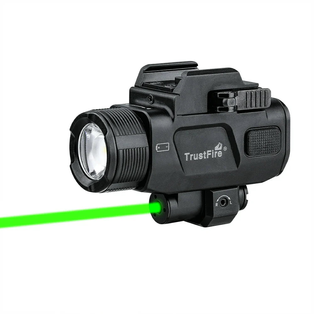 Tactical light and green laser combination