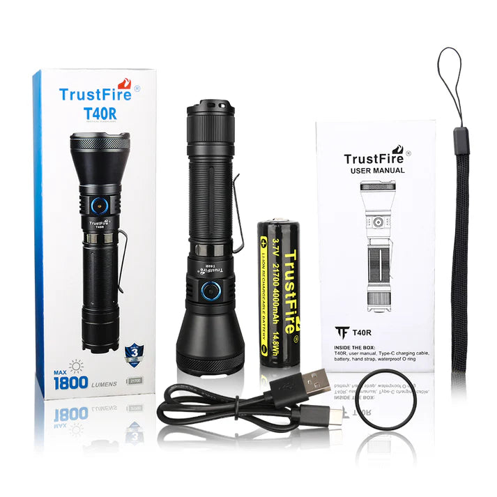 TrustFire T40R 1800 Lumen LED Flashlight T40R