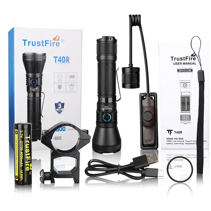 TrustFire T40R 1800 Lumen LED Flashlight T40R KIT