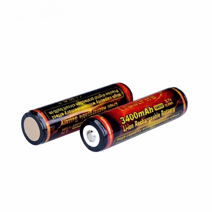 3400ma rechargeable power bank flashlight TF18650 3400mah Battery