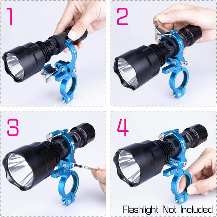 LED flashlight Bicycle Bracket for flashlight