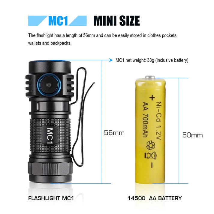 Rechargeable EDC Flashlight